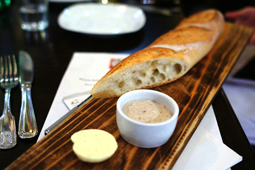 Warm Baguette, Baratte Smoked Butter, Sardine-Laughing Cow Cheese