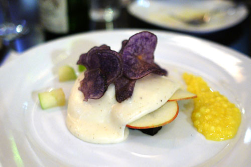 Boudin Noir 'Parmentier', Apples, Mustard Tapioca