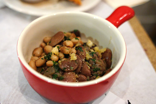 Lamb Sausage with Beans