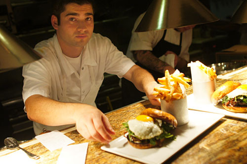 Bailly serves up his Truffle Burger