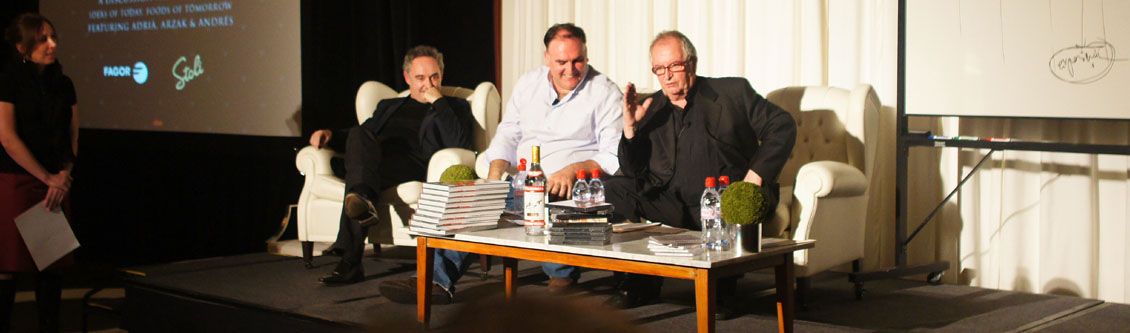 Ferran Adrià, José Andrés, Juan Mari Arzak in Panel Discussion