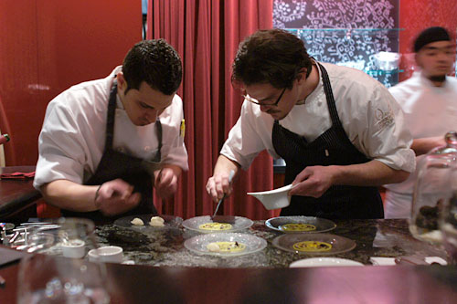 Prepping Orange Pith Purée with La Serena