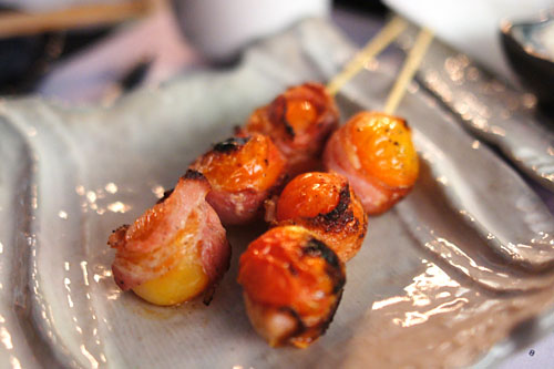 Cherry tomato in bacon