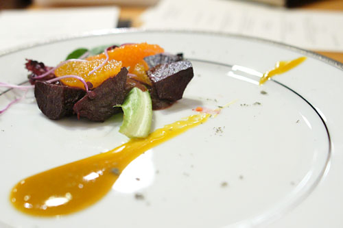 Roasted Baby Beet Salad, Golden Beet Vinaigrette