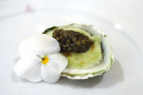 Kumamoto Oyster Gratin with Osetra Caviar