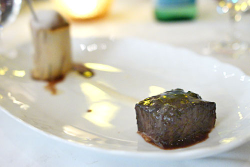 Slow Braised Short Ribs with Baked Bone Marrow