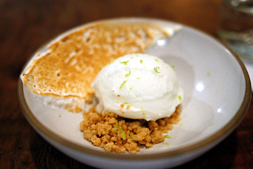 Frozen Lime Yogurt, Graham Crumble, Toasted Meringue