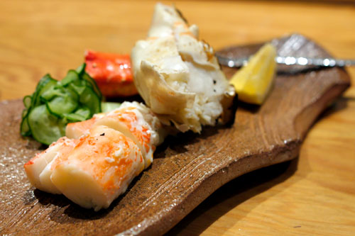 Grilled Alaskan King Crab Sunomono