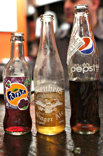 Dutch Fanta Cassis, Blenheim Ginger Ale, Mexican Pepsi