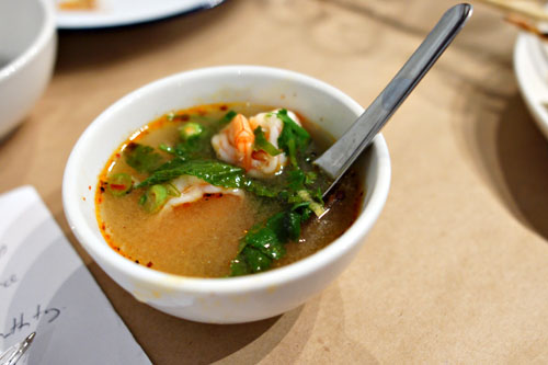 hot pot tom yum shrimp soup