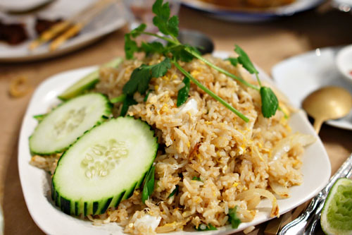 kao pad pu / crab fried rice