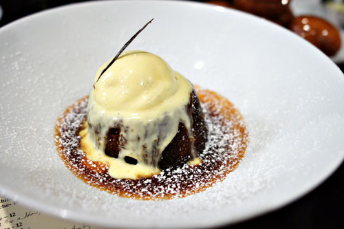 Sticky Toffee Pudding, Salted Caramel, Vanilla Ice Cream