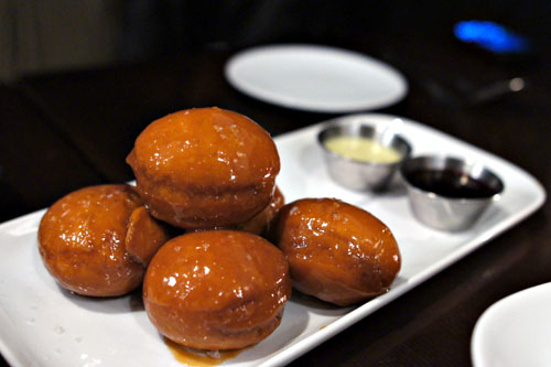 Bourbon Beignets, Crème Anglaise, Berry Jam