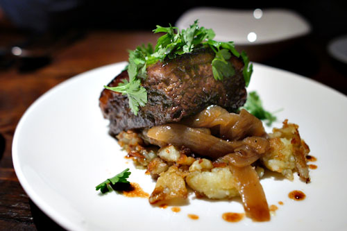 Beef brisket alla Genovese, onions, ozette potatoes, parsley