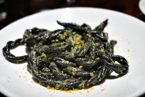 Squid ink fusilli lunghi