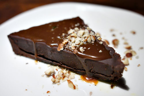 Bittersweet chocolate crostata