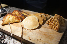 Nutella French Toast + Ricotta Lemon Pancakes + Waffles