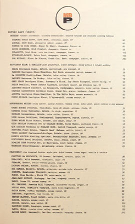 MB Post Wine List