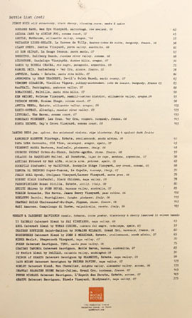 MB Post Wine List