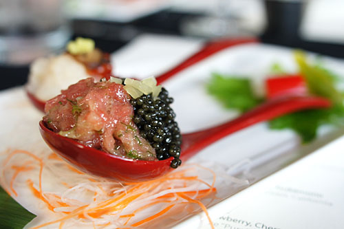 Toro, Osetra Caviar, Takuan, Scallion