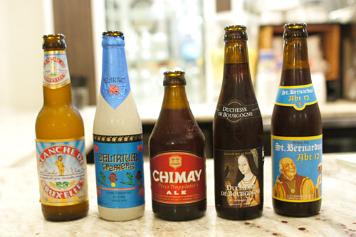 Blanche de Bruxelles, Delirium, Chimay Red, Duchesse de Bourgogne, St. Bernardus