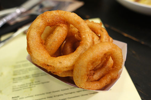 'Beer batter' onion rings