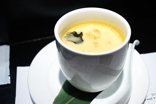 'Chawanmushi' Steamed Egg Custard, Sea Urchin Sauce & Black Truffle