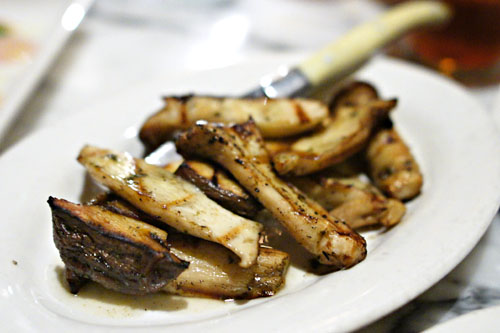 Grilled King Oyster Mushroom with Tarragon Butter, Lemon & Sea Salt