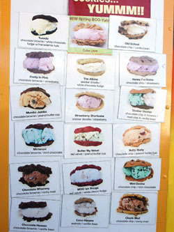 Chunk-n-Chip Cookies Truck Menu