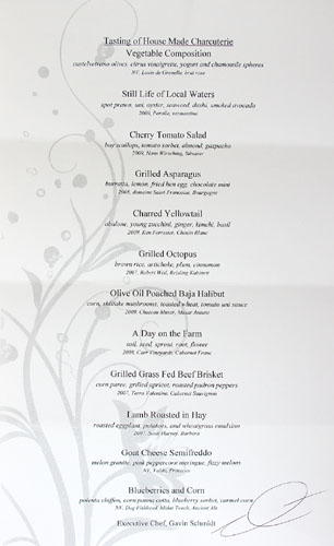 Blanca Tasting Menu