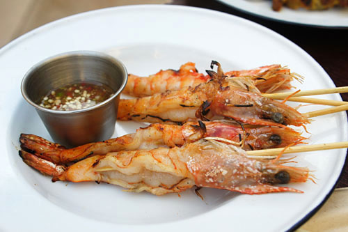 grilled prawns