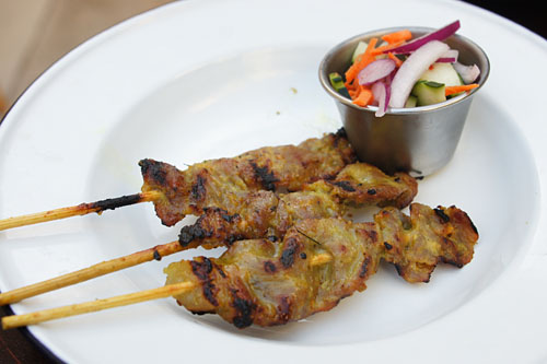 pork satay skewers