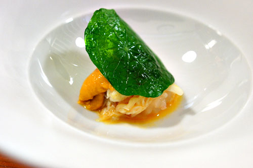 wild spot prawn: lobster-crab-uni