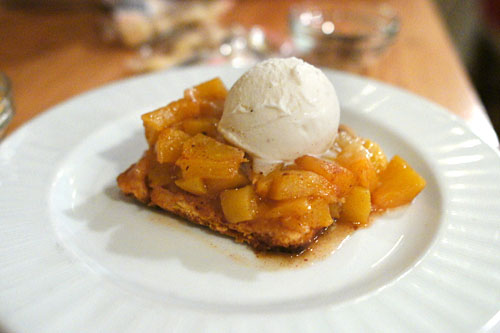 Local Peach Cobbler w/ Vanilla Ice Cream