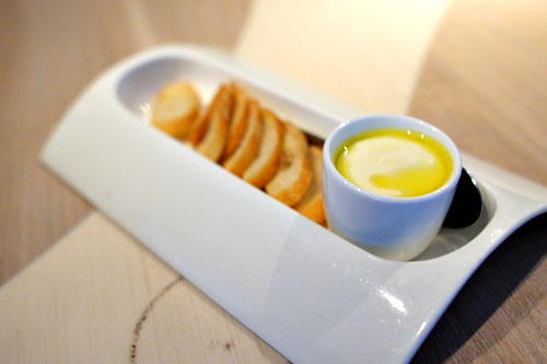Mascarpone-Ricotta Mousse with Olive Oil and Truffle Oil