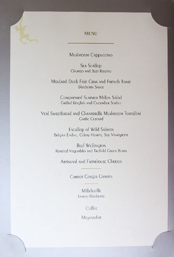 Gordon Ramsay Special Tasting Menu