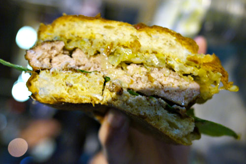 Amy's Turkey Burger Cutaway