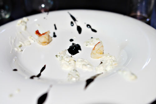 lobster. celery root remoulade. black sesame. cherry-white soy vinaigrette.