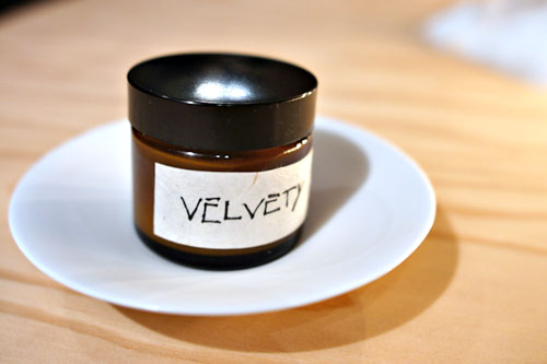 velvety-smoked pork belly velouté