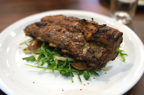 Sticky Little Ribs with Roasted Potato, Braised Fennel Salad