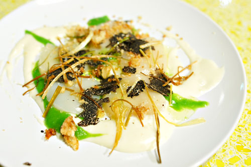 Scallop, Leek, Potato, Black Truffle