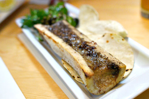 Roasted Marrow Bone, Breakfast Radishes