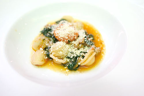 Orecchiette, fennel sausage, cavolo nero, chile, heirloom cherry tomatoes, pecorino romano