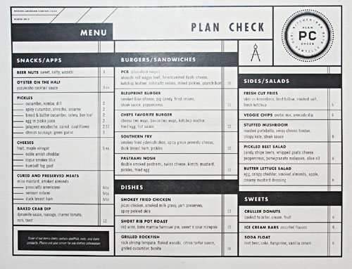 Plan Check Menu