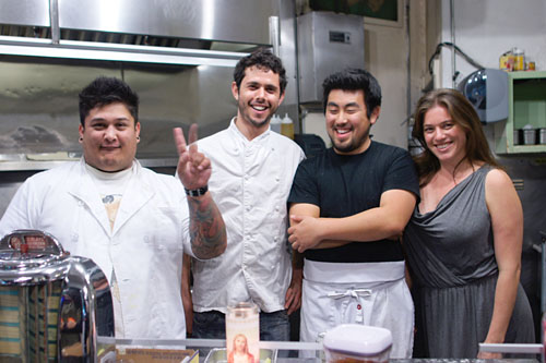 Derrick de Jesus, Ari Taymor, Chris Yamashiro, Dinelle Lucchesi