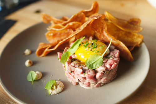 Flash-Grilled Steak Tartare