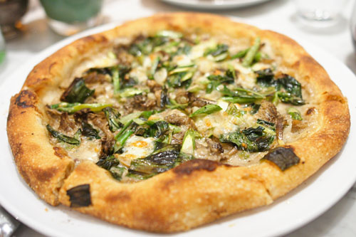 Oregon Morels Mushroom pizza