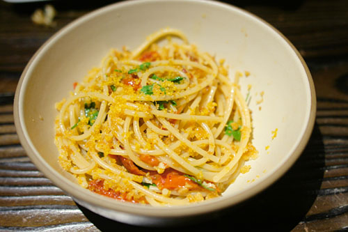 spaghetti with bottarga