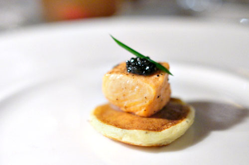 Poached Salmon and Caviar