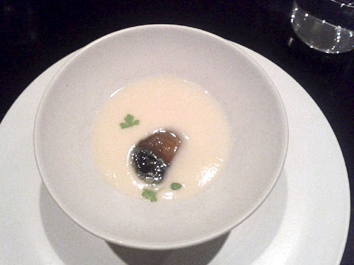 thousand-year-old quail egg, potage, ginger